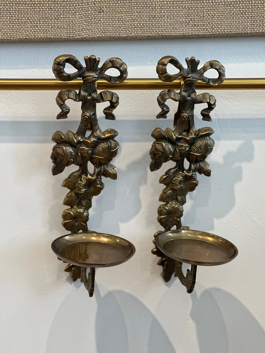 Vintage Brass Wall Sconces