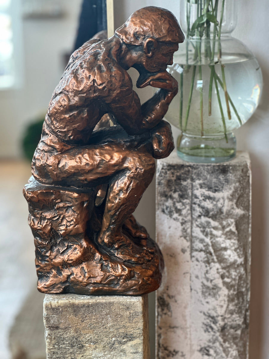 Vintage Rodin Thinker Statue