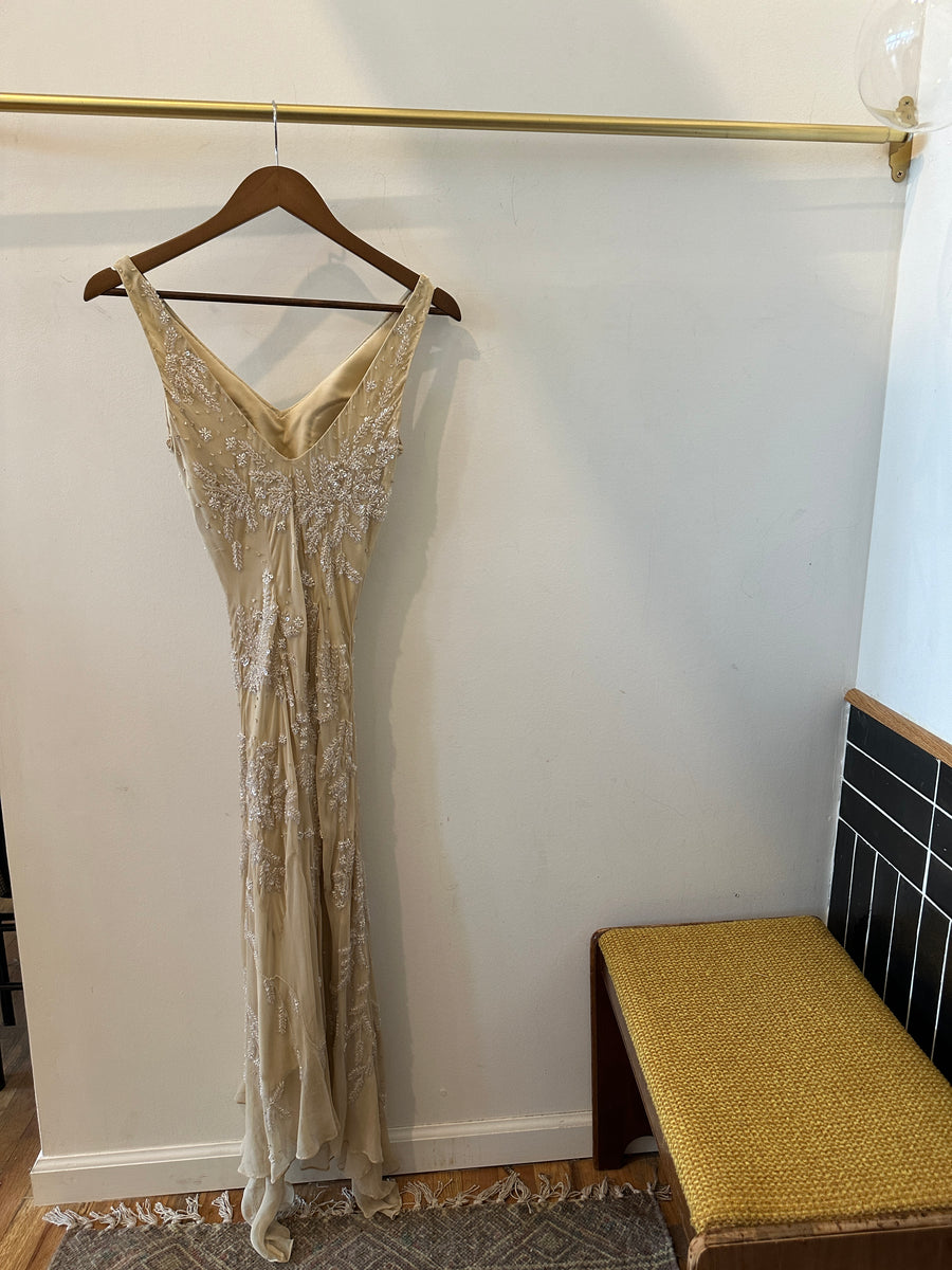 Vintage Beaded Scala Dress