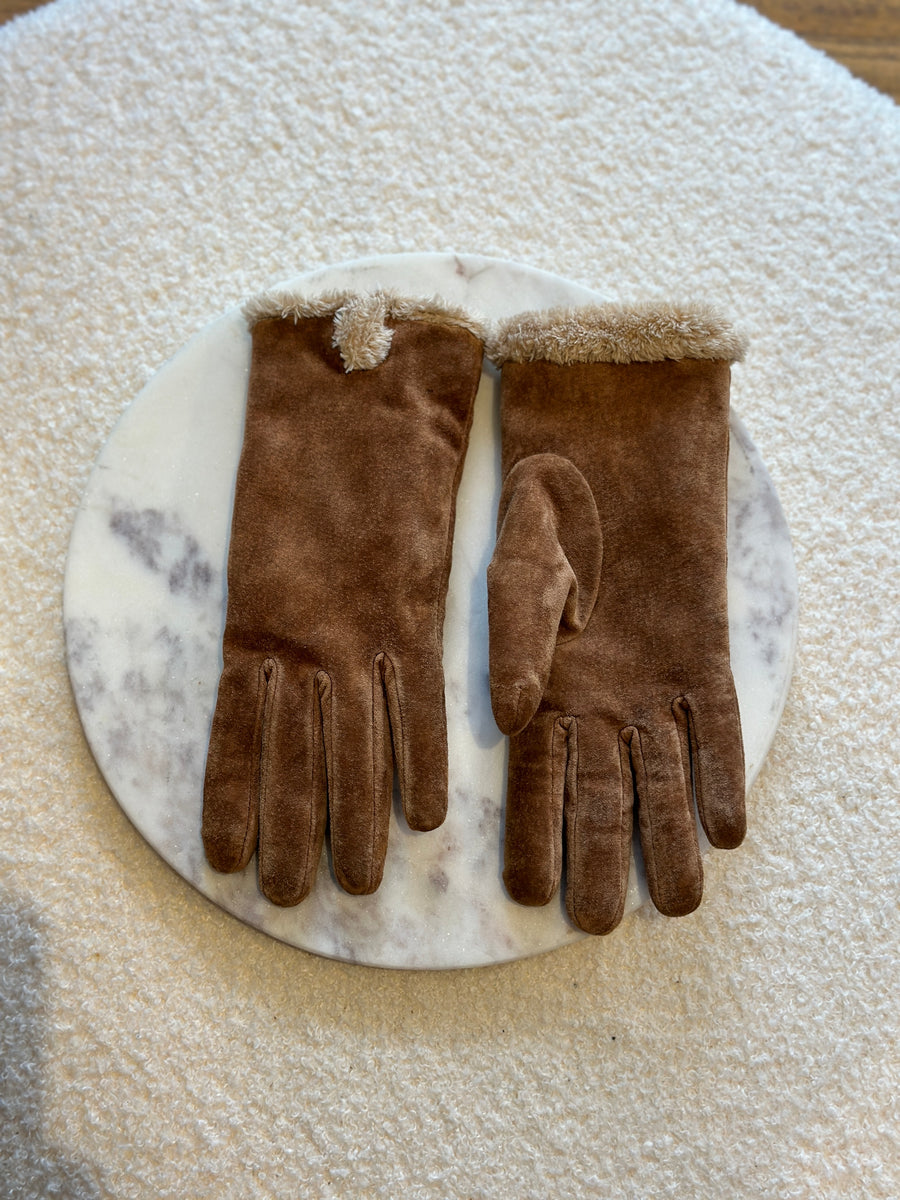 Vintage Suede Gloves
