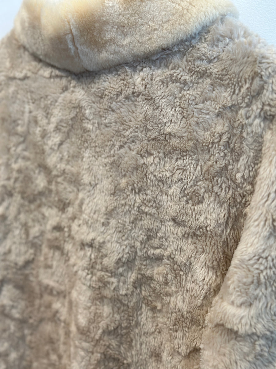 Vintage Faux Fur Cream Coat