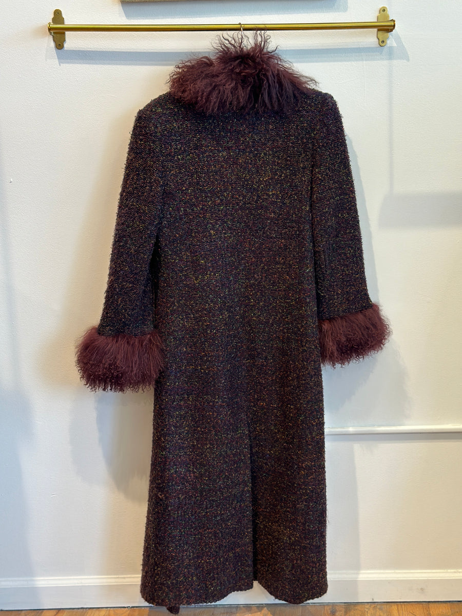 Vintage Fur Trim Coat